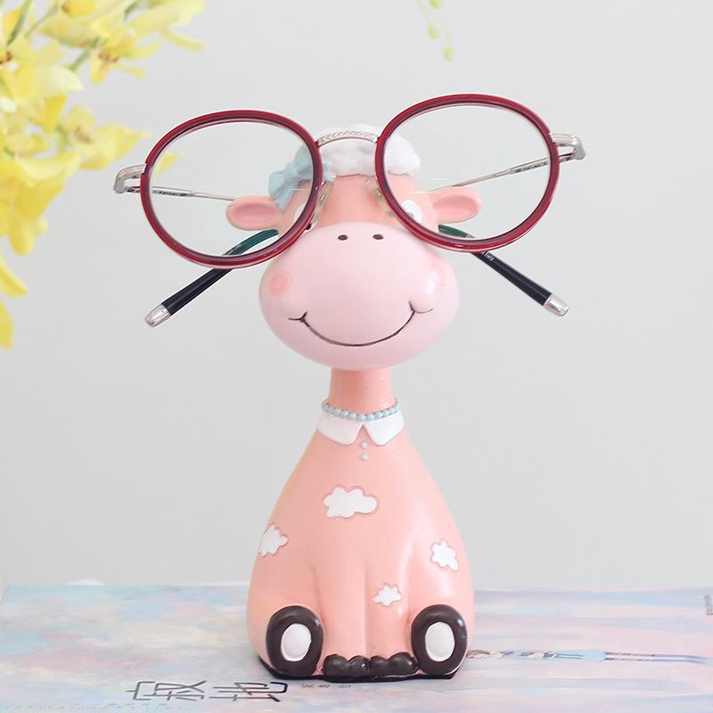 Lovely Giraffe Eye Frame Resin Display Frame Storage Rack Craftsmanship Family Creative Ornaments Decoration Home Decor