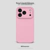 Liquid Silicone Airbag Drop-Proof Phone Case for Apple 17Promax - Solid Color, Fine Hole Design for Women