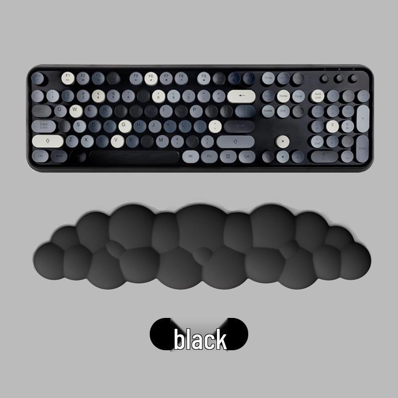 Cross-Border Cloud Memory Foam Keyboard Wrist Rest - Large Non-Slip Desktop Support
