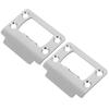 1 Set Stainless Steel Door Striker Plate Extender Repair Security Reinforcement Plate For Interior Exterior Door