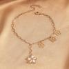 1PC Women's Fashion Flower Pendant, Foot Chain, Zircon Accessory, Suitable for Date, Party, Festival Gift -6051