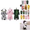 Cozy Coral Fleece Pet Dog Clothes Fall Winter Thick Warm Teddy Corgi French Bulldog Cat Outfit