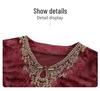Elegant Slimming Dress for Middle-Aged Women - Flattering Long-Sleeve, Midi-Length Skirt, Stylish High-Grade Mother's Wear