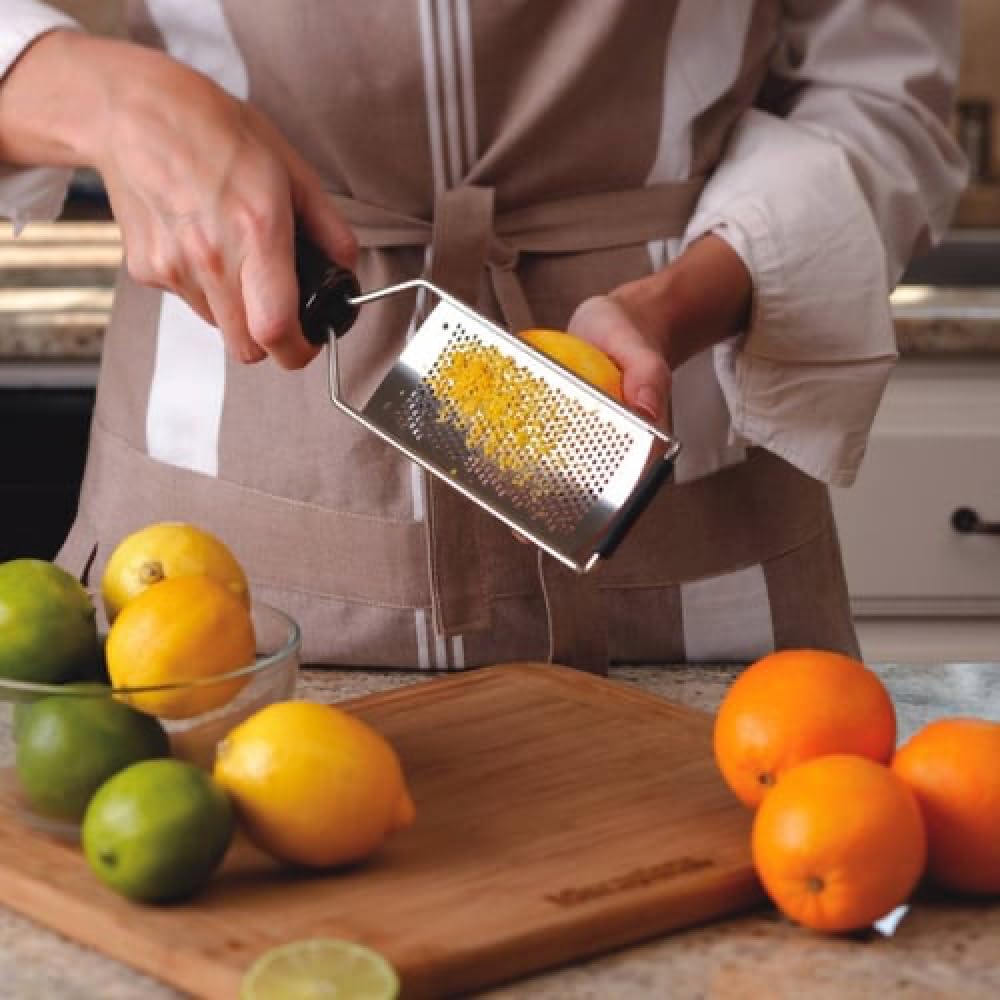 Microplane Officiell Levereras med Original x x Gourmet Rårivare, Import, Recept, 31.5 6.6 3.2cm, Serie, Zestjärn, Svart, MP-053