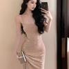 French High-end Suspender Dress Children's Summer New Pure Desire Sexy Spice Girl Slim-fit Hip-wrapped Dress