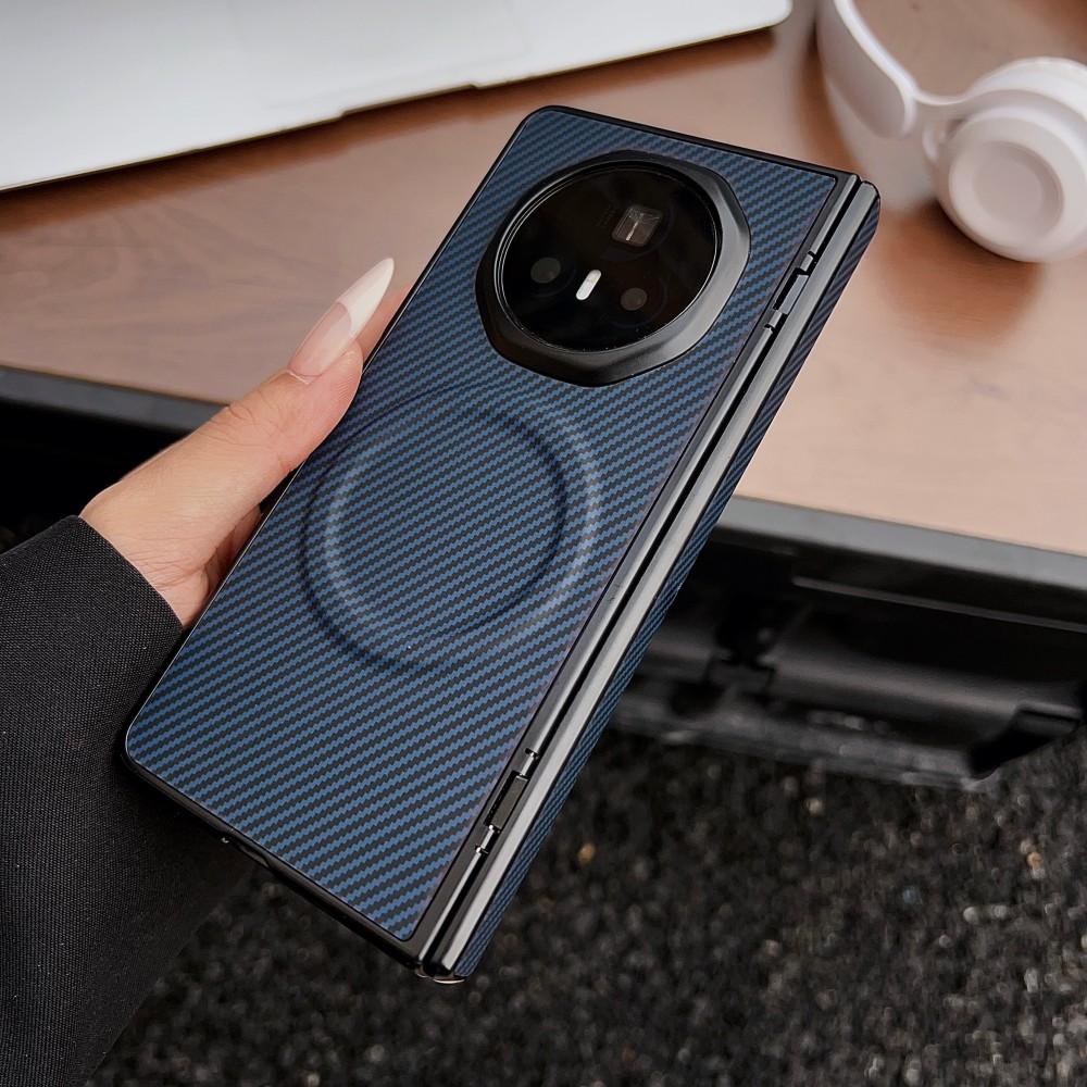 Für Huawei Honor Magic V5 Hülle Harte Kohlefaser Magnetisch MagSafe Schutz-Rückabdeckung Hülle Für Honor Magic V5 V3 Handyhülle