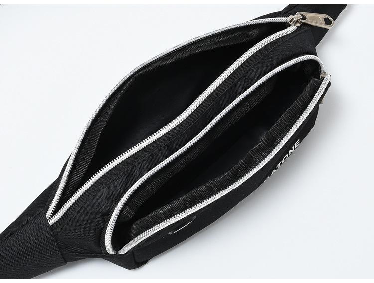 Casual Sports Women's Oxford Shoulder Bags Waterproof Light Men's Waist Crossbody Bag Simple Double-layer Female Handbags Purse