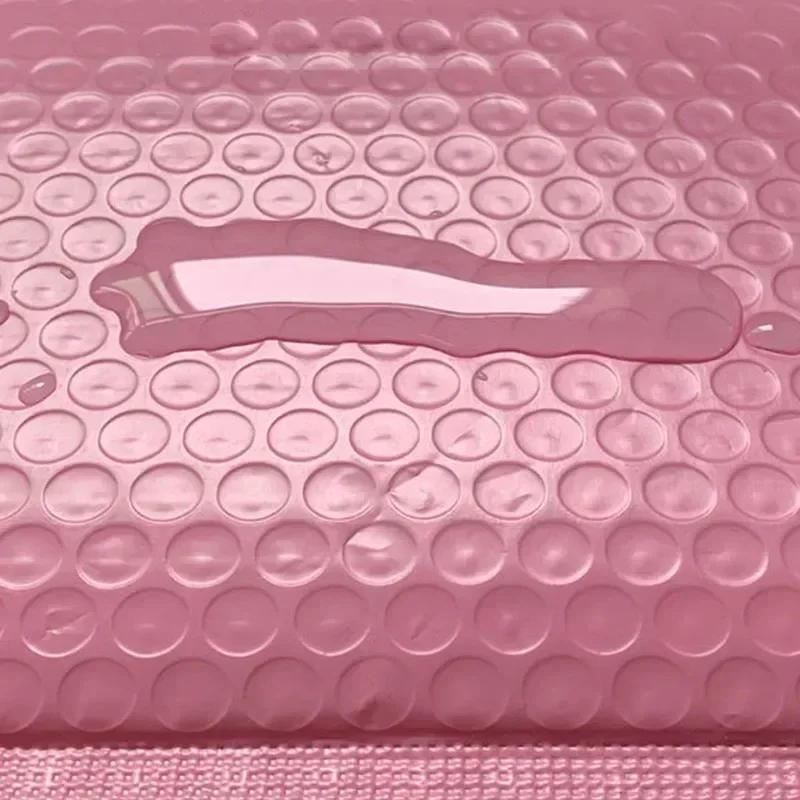 20pcs Colorful Polyethylene Bubble Mailers Self-sealing Padded Envelopes Gift Bags Pink Courier Punching Bags