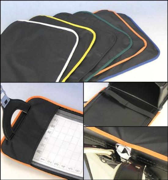 School Made In Japan School Bag Cover with Reflective Tape Fabric X Black (For Wide-size Bags) (Black Trim)