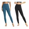 European and American Women's High-Waisted Tummy Control Yoga Pants - Plus Size Sports Fitness Leggings