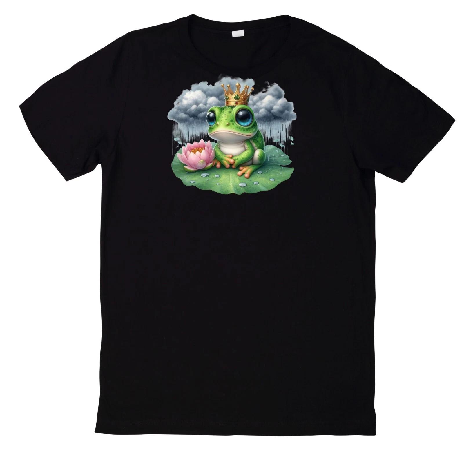 T-Shirt Lustiger und süßer Frosch Motiv Baumwolle M
