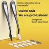 New Artist Blending Sponge Pens Dual-Tip Versatile Pastel Stumps Art Foam Blenders Washable Sketch Brushes For Drawing Painting
