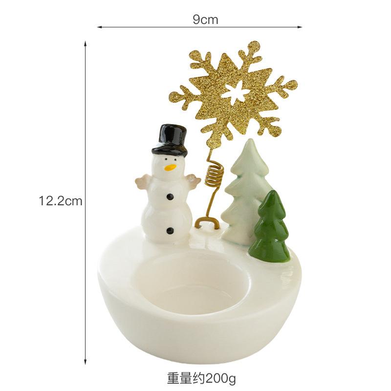 Cute Snowman Aromatherapy Candle Holder | Christmas Creative Home Decor, Bedroom Ambience Ornament Gift for Indoor  Use