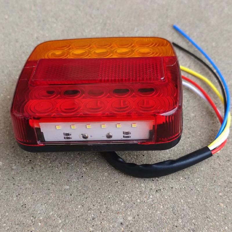 1PC/2PCS 12V Taillight Turn Signal Indicator 26 LEDs Tail Light Car Number Plate Light Rear Reverse Brake Stop Lamp Trailer Truck Caravan