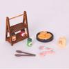 Realistic Dollhouses Candy Display Shelf Pastries Resin Structure Compatible With Miniature Furniture