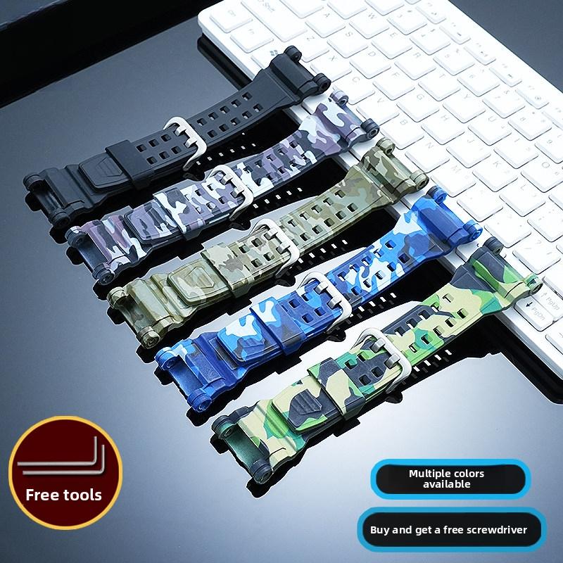 GPW2000 Soft Silicone Strap For Casio G-Shock Kongba 5502 GPW-2000 Wristband Men Replacement Sport Rubber Watch Band Accessories
