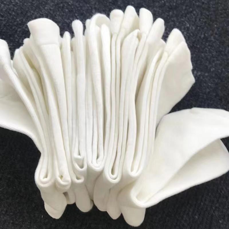 Black And White Socks Women'S Medium Tube Socks Students Solid Color Stacking Socks Japanese Pure Cotton Black Stockings