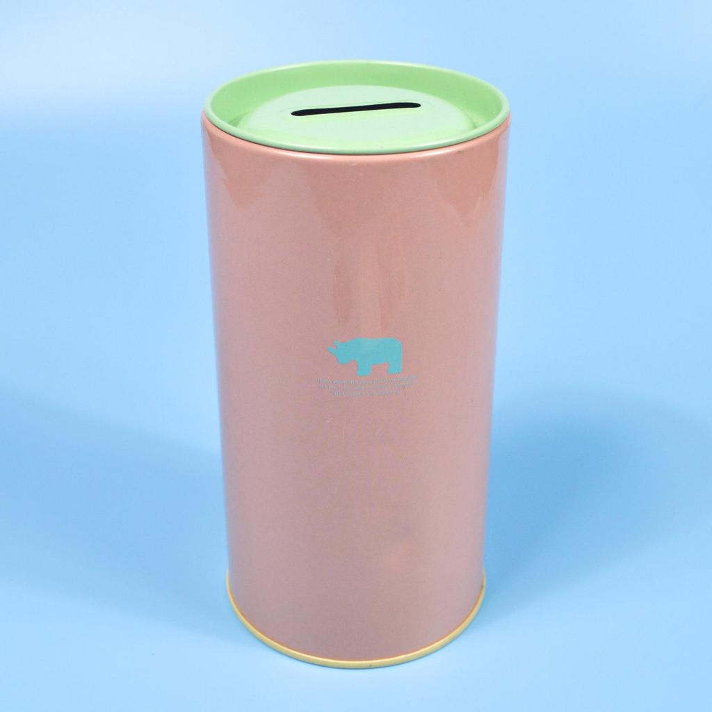 Round Tin Money Box and Pen Holder - Creative Cartoon Piggy Bank and Student Gift Prize