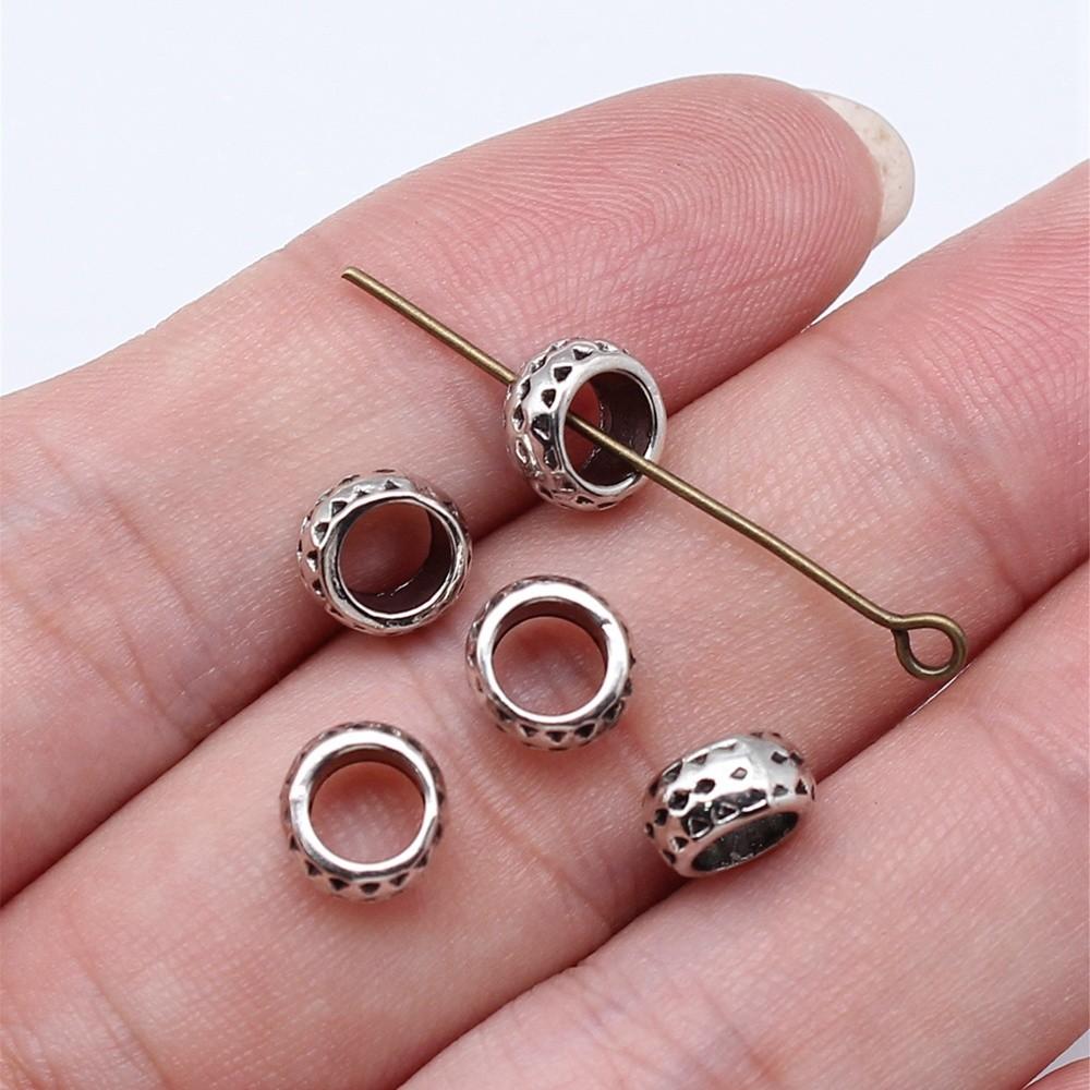 

Большие дырки бусины свободные проставки аксессуары части женские украшения новые для вас A37-40pcs-8x8x4mm