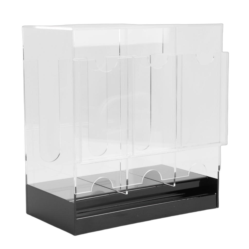 3 Slot Booster Pack Dispenser Acrylic Card Pack Display Holder Organizer with Black Base for Trading Cards Sports Cards