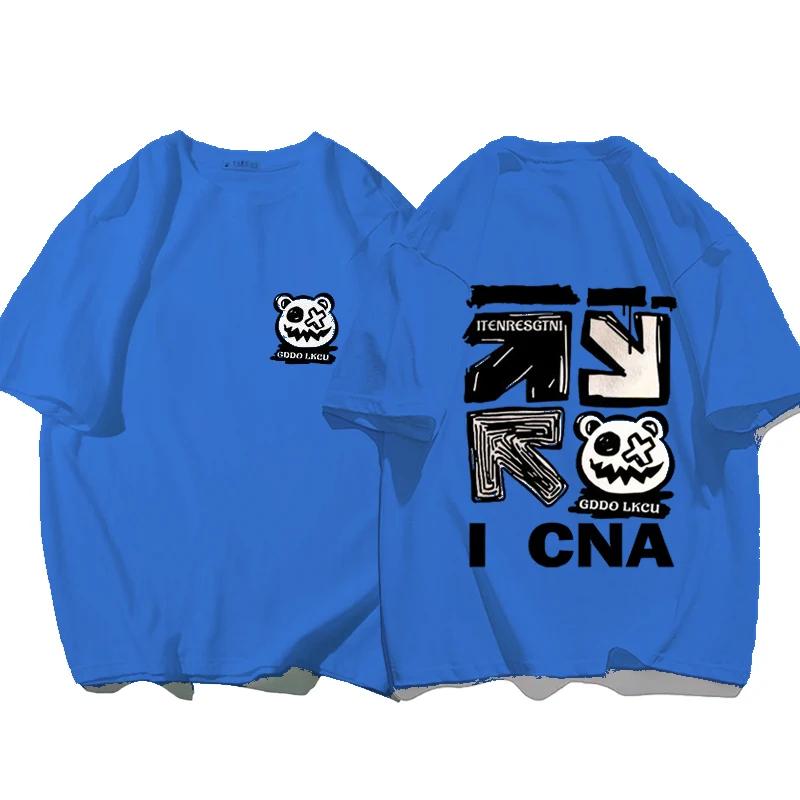 HIP HOP  pánská trička  off white  BAVLNA  Ležérní  High Street  tričko  t shirt men  anime tričko