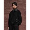 GXG Men's Velvety PU Texture Jacket