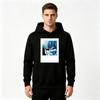 Men's Anime Graphic Print Pullover Hoodie Casual Long Sleeve Comfortable Streetwear Hooded Sweatshirt