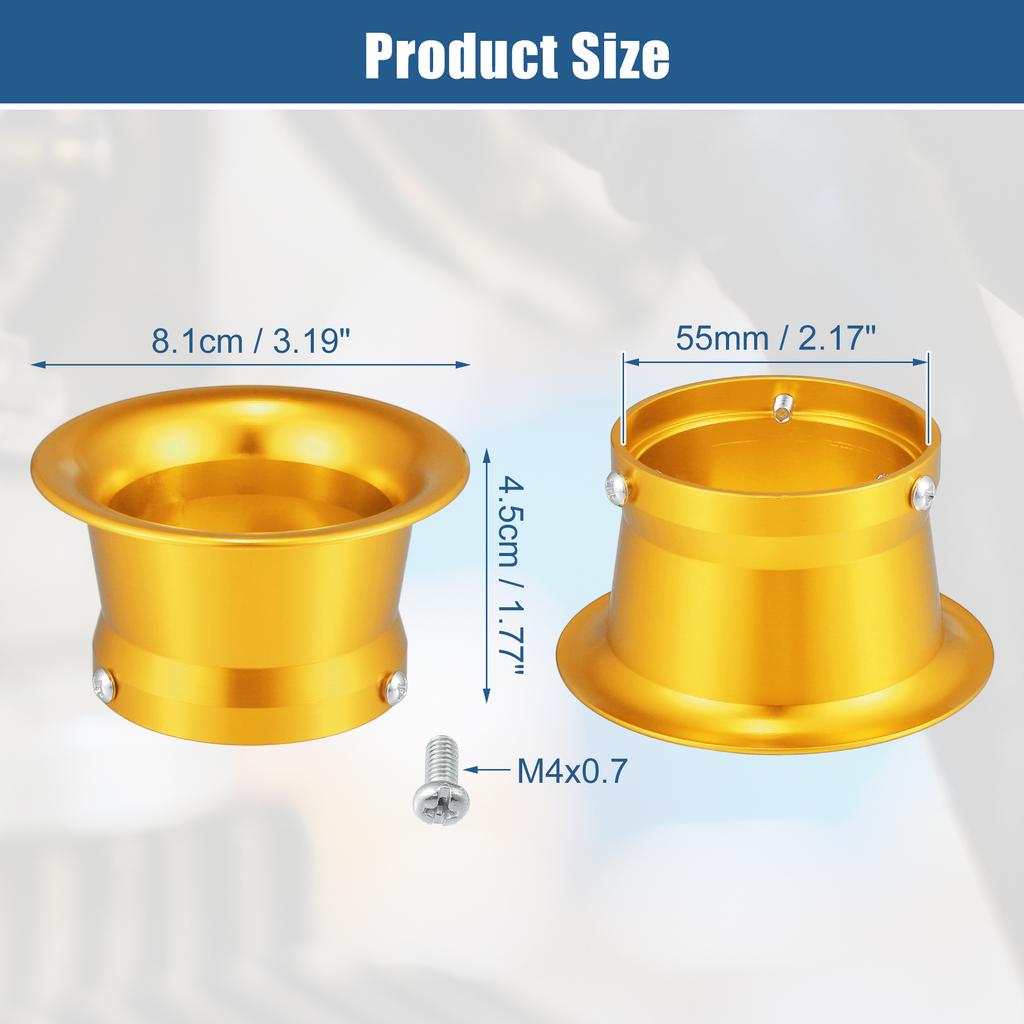 Motoforti 50mm Velocity Stack Motorcycle Carburetor Air Filters Carb Funnel Trumpet for Honda for Yamaha for Kawasaki
