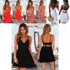 Stylish Women Summer Boho Short Mini Dress For Evening Cocktail And Beach Parties
