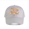Floral He Is Risen Matthew  Christian Decor Baseball Cap Fashion Unisex Sunhat Womens Outdoor Sports