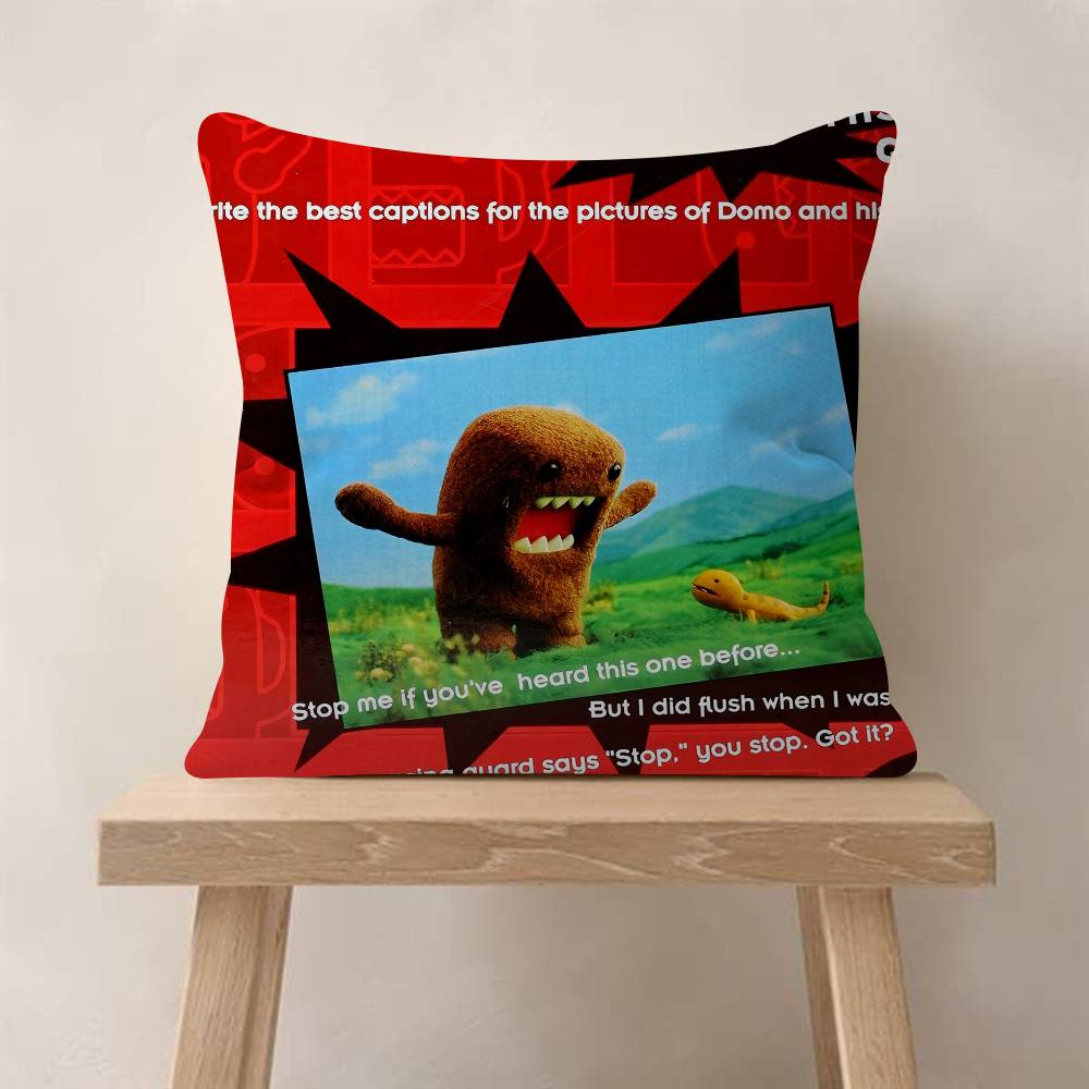 

Cute DomoKun Classic Movie Pillow Cushion Cover Pillowcase Living Room Sofa Home Decor Customized 30x30 cm