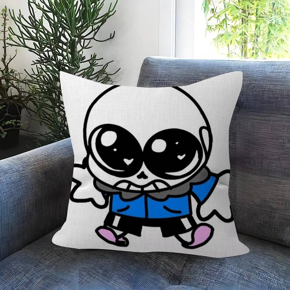 Cute HUndertale SansW  Pillow Gift Home Office Decoration Pillow Bedroom Sofa Car Cushion CoverPillow Case