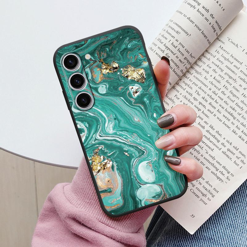 Case For Samsung A55 5G Back Cover Protective Silicone Funda Fashion Marble Stone Texture Coque For Samsung Galaxy A54 A56 Capa
