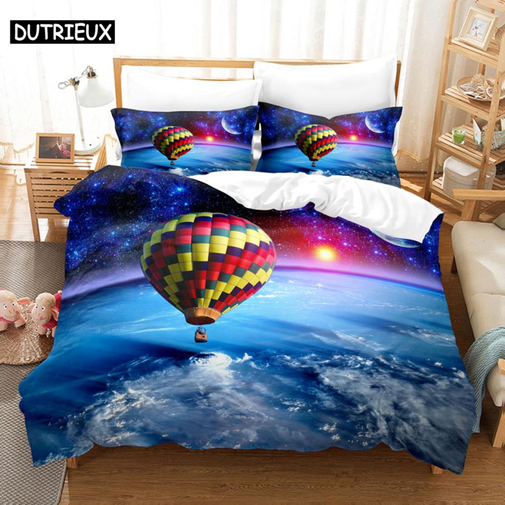 Duvet Cover Set King Size 200x200 Quilt Covers Queen Full 3D Bedding Sets Pillowcase Linens Single Double Bed 220x240 Blue Sky