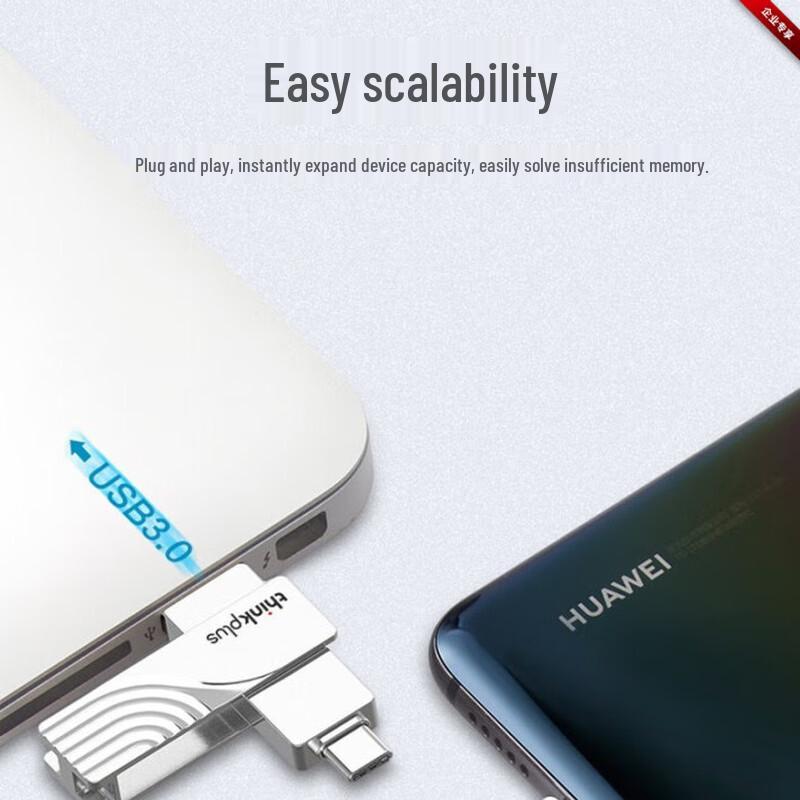 Lenovo Thinkplus Dual-Interface USB 3.0 & Type-C Flash Drive