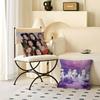 Kpop B-Babymonster Pillow Case Throw Pillow Chair Seat Cushion Nap Pillows Chair Cushion Seat Soft Pad Pillow Sofa Cushion