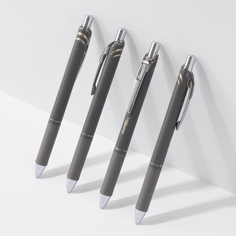 Pentel EnerGel Kohare 0.5mm Gel Ink Ballpoint Pen, Limited Edition, Star Shadow (Black Ink), 10 pens, BLN75KH-A(10)