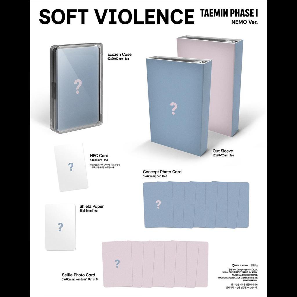 [Pre-order] TAEMIN(SHINee) PHASE I - Soft Violence (NEMO Ver.) + Free Gift