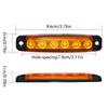 12-24V 6 LED Rear Indicator Light for Truck Trailer Side Marker Turn Signal Lamp