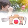 Wooden Camera Toy Educational Portable Innovative Basswood Kaleidoscope Camera for Children Toddlers