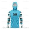 Ice silk fishing suit long-sleeved T-shirt hoodie quick-drying breathable sunscreen summer thin men