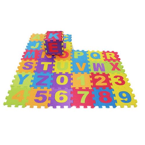 36 Letter and Number Foam Puzzle Mats, Interlocking Puzzle Mats, Kids Play Mats, Educational Toys, Alphabet