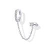 Trendy Rhinestone Tassel Ear Cuff: Versatile European and American Fashion Earrings for Women