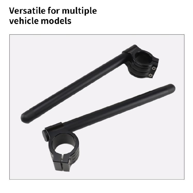 Aluminum Clip On Motorcycle Handlebars Precisions Risers Handlebars 52mm Motorcycle Bars for Superior Handling & Comfort