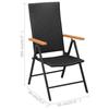 VidaXL Ensemble de Salle à Manger de Jardin 3 pcs Salon de Jardin Ensemble à Dîner de Patio Table et Chaises de Terrasse 3060082