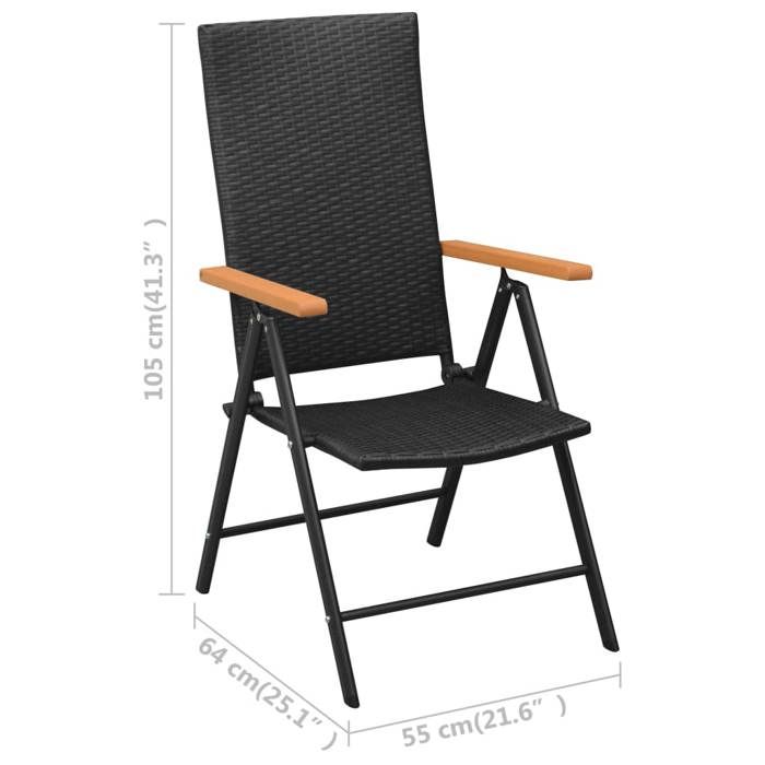 VidaXL Ensemble de Salle à Manger de Jardin 3 pcs Salon de Jardin Ensemble à Dîner de Patio Table et Chaises de Terrasse 3060082