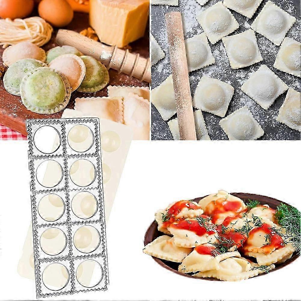 8 Pcs Ravioli Mold Set Include Ravioli Maker Press,Dough Scraper, Dumpling Maker, Ravioli Maker Cutter Set,Pasta Making-yiwu