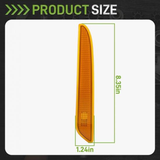 2X For Mercedes Benz E-Class W211 07-09 Front Bumper Side Marker Light Lamp Kit