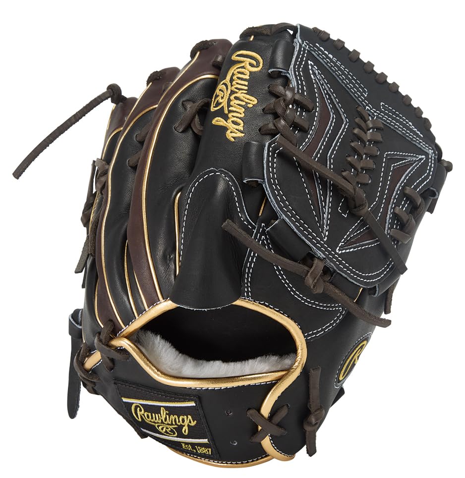 

Rawlings PRO EXCEL Wizard COLORS Baseball Glove Throw HOH® #02 (Softball, GR5FHW2CA15MG), Pitcher s Glove, Black/Chocolate, 11.75 inches, Right-Handed