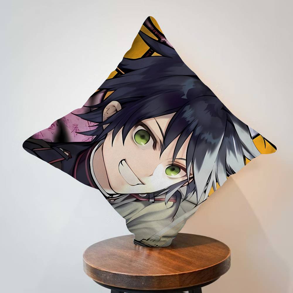 Anime Seraph of The End Pillow Cover Sofa Cushion Cover Home Room Decoration Children Gift